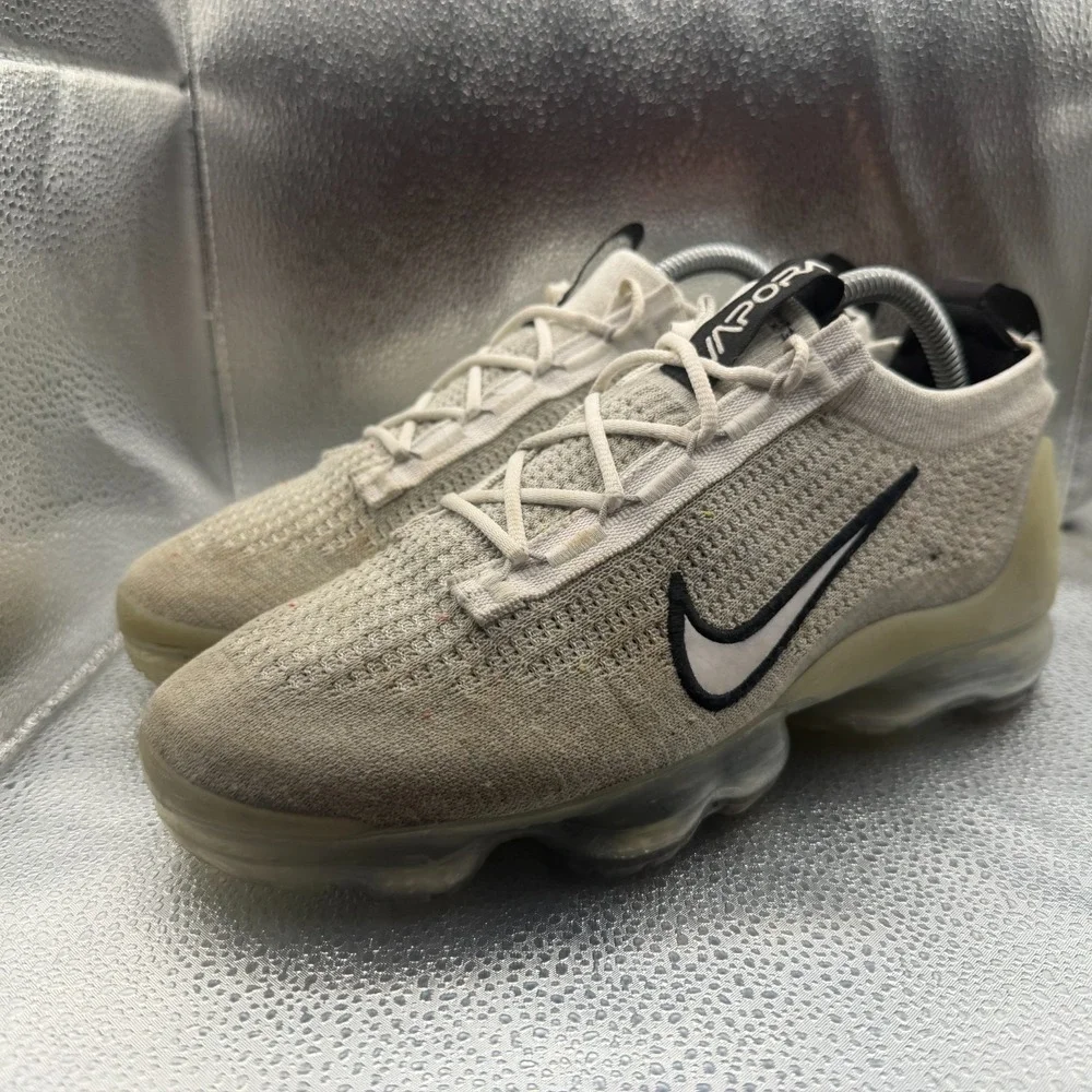 Size 8 Nike Air VaporMax 2021 FK Monochrome White Black Mens Shoes DH4084-100‎